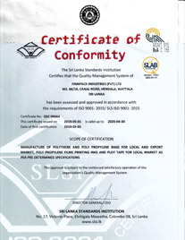 ISO 9001 Quality Management Certificate